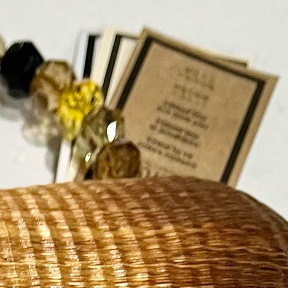 Le Sac Handmade Purse Buri palm tree rattan, straw cane woven style bag, NWT - Picture 13 of 13